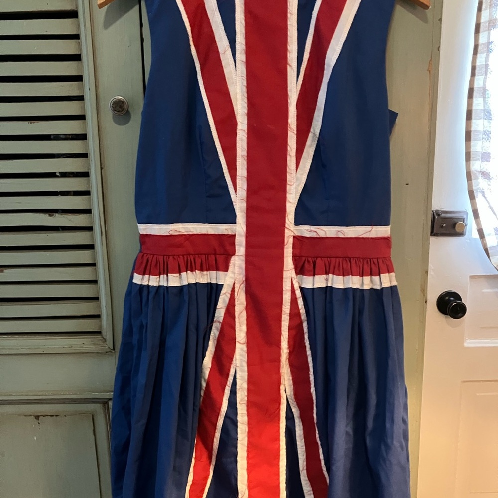 Rare Gloomth Union Jack Blue and Red Dress